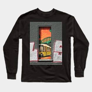 A Bus In The Window Long Sleeve T-Shirt